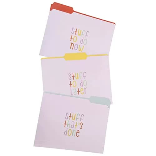 Graphique "Trying My Best" File Folders Set of 9 (3 Designs) Letter Size | Durable Coated Cardstock Organizers thumbnail 2