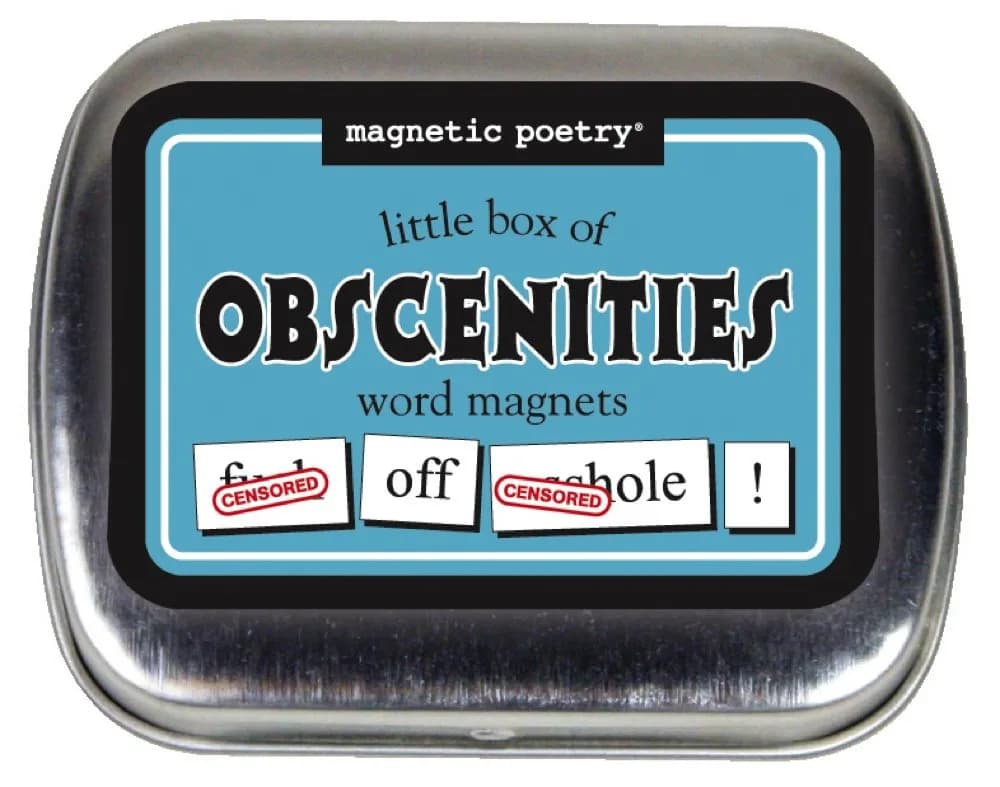 Magnetic Poetry Little Box of Obscenities Kit 72 Words | Fun Refrigerator Word Set Made in USA - main product image