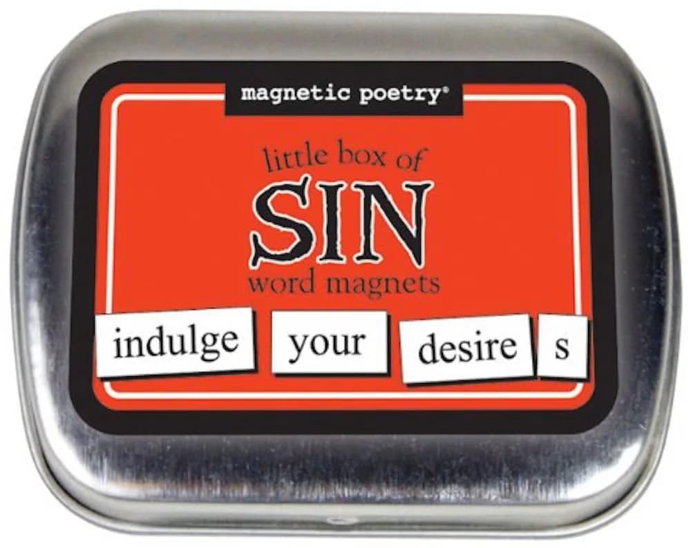 Magnetic Poetry Little Box of Obscenities Kit 72 Words | Fun Refrigerator Word Set Made in USA — Sin