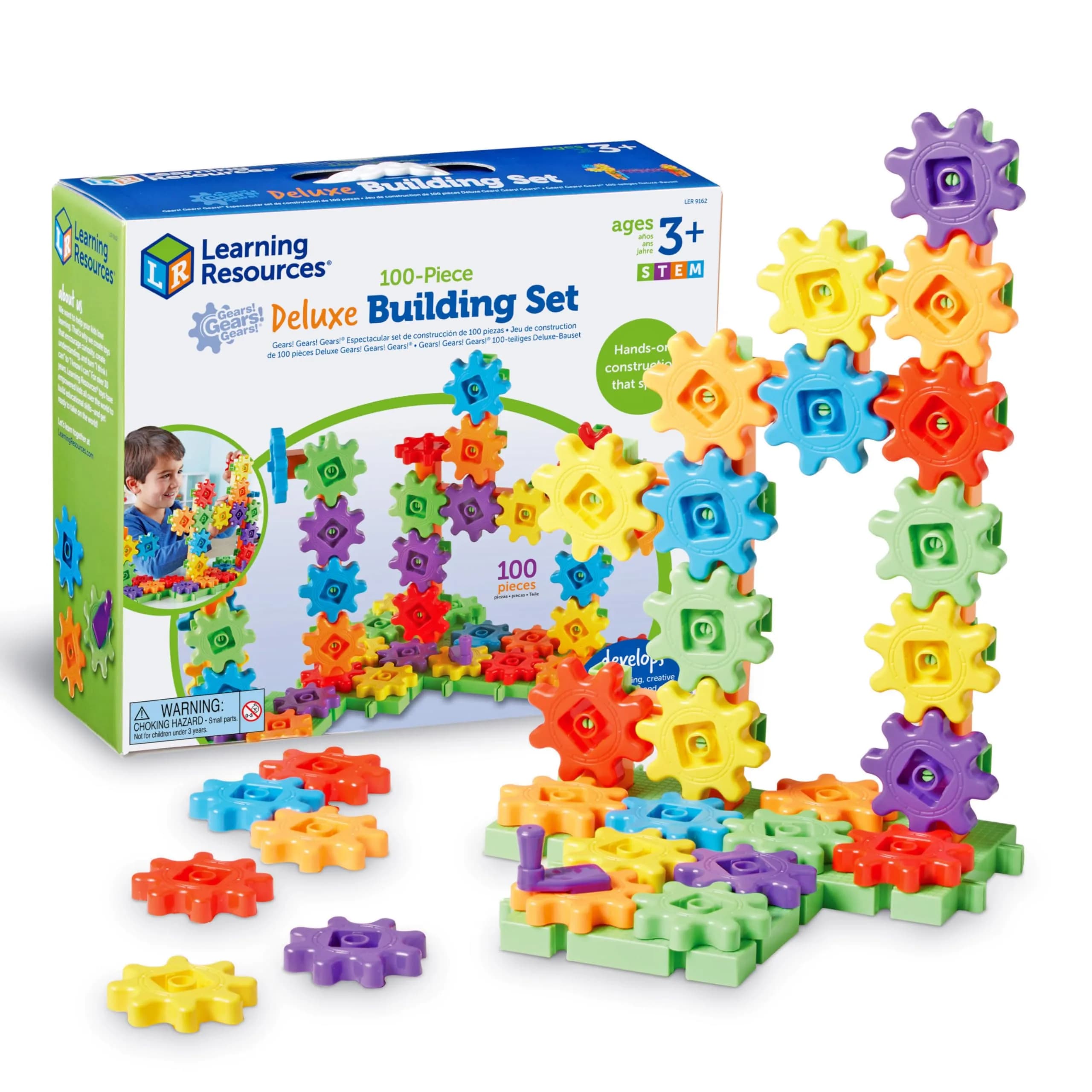 Learning Resources Gears! Gears! Gears! Deluxe Building Set | STEM & Creative Play for Kids - main product image