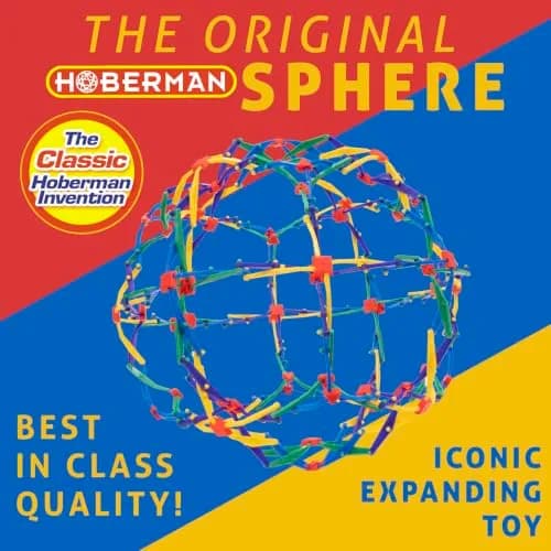 Hoberman Expanding Mini Sphere Toy 15 cm (5.9 in) | Award-Winning Geometric Toy thumbnail 5