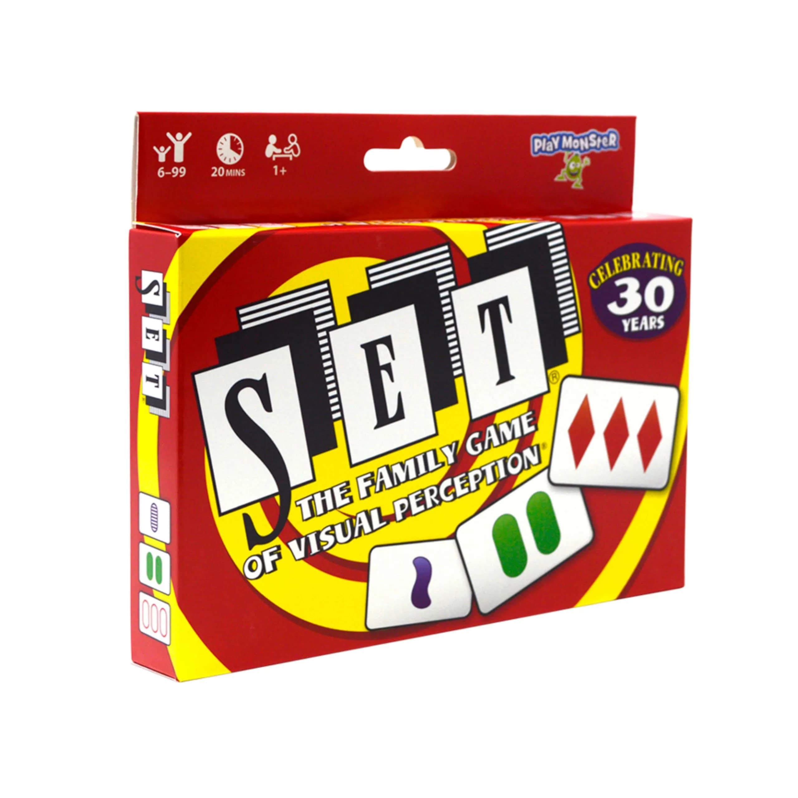 PlayMonster SET Card Game - Visual Perception & Matching - 81 Cards, Ages 8+ | Award-Winning Family Game