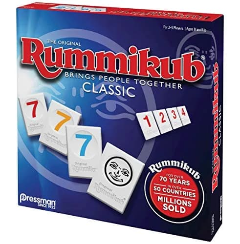 Pressman Rummikub - The Original Rummy Tile Game | Family Strategy & Luck Game for Kids, Teens, Adults | 2-4 Players, Ages 8+ thumbnail 4