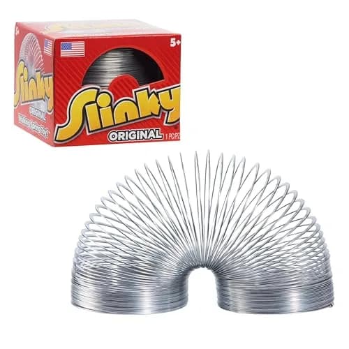 Just Play Original Slinky Walking Spring Toy 7 cm (2.75-inch) Metal Slinky | Classic Fidget Toy for Kids 5+ thumbnail 1