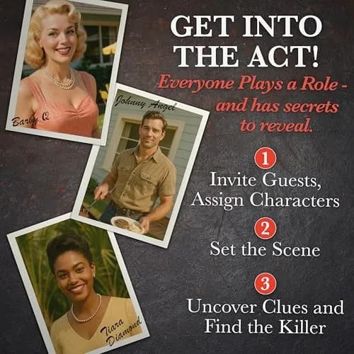 Murder Mystery Party A Murder on the Grill Game, 6-8 Players, 18+ | Interactive Dinner Party Game for Adults thumbnail 5