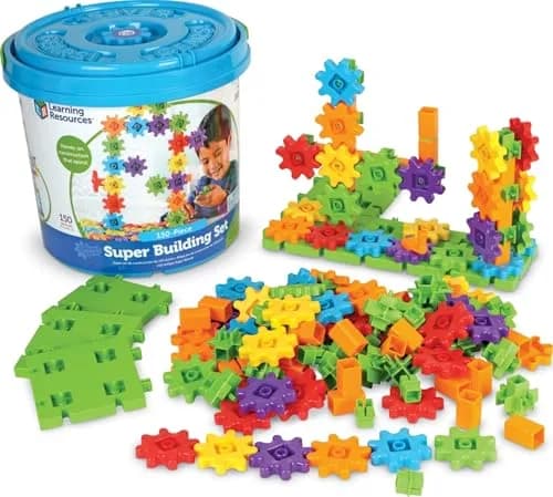 Learning Resources Gears! Gears! Gears! Super Building Toy Set 1.93 kg (4.25 lb) | STEM Learning Toy thumbnail 1