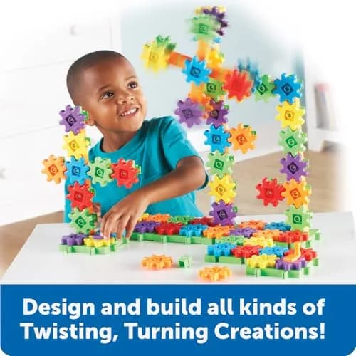 Learning Resources Gears! Gears! Gears! Super Building Toy Set 1.93 kg (4.25 lb) | STEM Learning Toy thumbnail 2