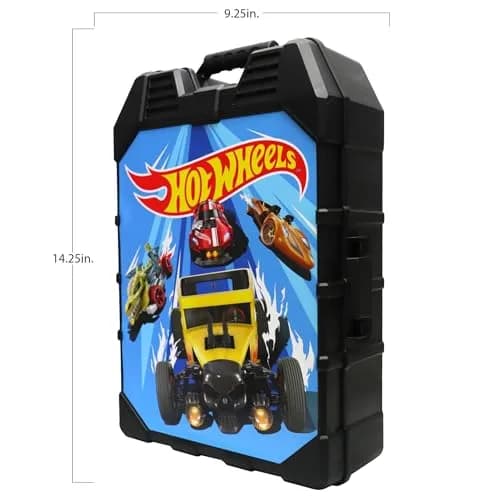 Tara Toys Hot Wheels 48-Car Storage Case | Durable Plastic Organizer for 1:64 Scale Die-Cast Toy Cars thumbnail 4