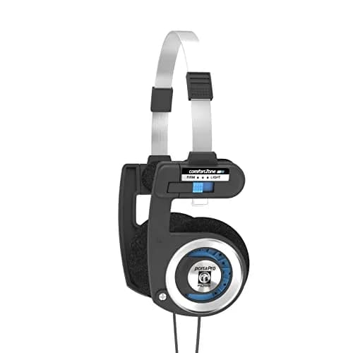 Koss Porta Pro Classic On-Ear Headphones, Black/Silver | Legendary Sound & Retro Design thumbnail 1