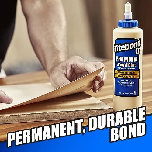 Titebond II Premium Cream Wood Glue 16 fl oz (473ml) | ANSI Type II Water-Resistant thumbnail 2