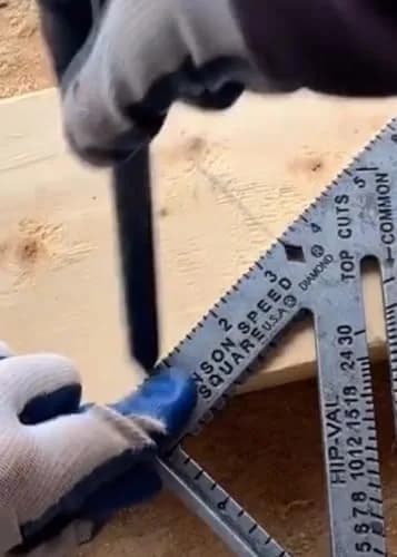 Swanson Tool S0101 7 Inch Speed Square, Blue | Accurate Layout Tool for Carpentry and Construction thumbnail 2