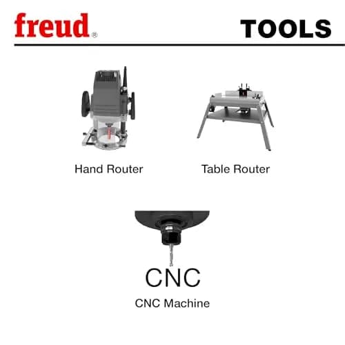 Freud 12-122 Double Flute Straight Router Bit 12.7 mm (1/2") Shank | Precision Cutting for Wood & Composites thumbnail 4