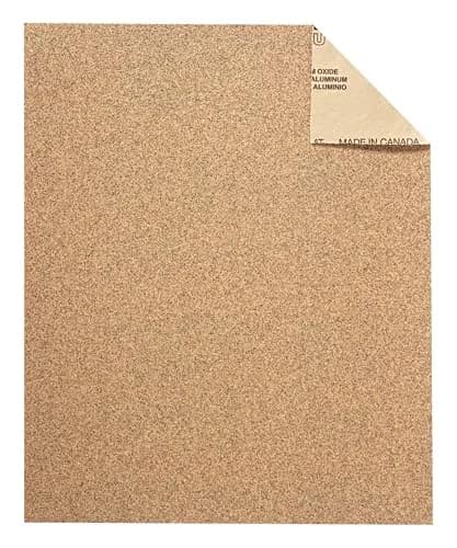 3M Aluminum Oxide Sandpaper 220 Grit, 9 x 11 in, 5 Sheets | Very Fine Grit for Wood, Metal & Paint thumbnail 2