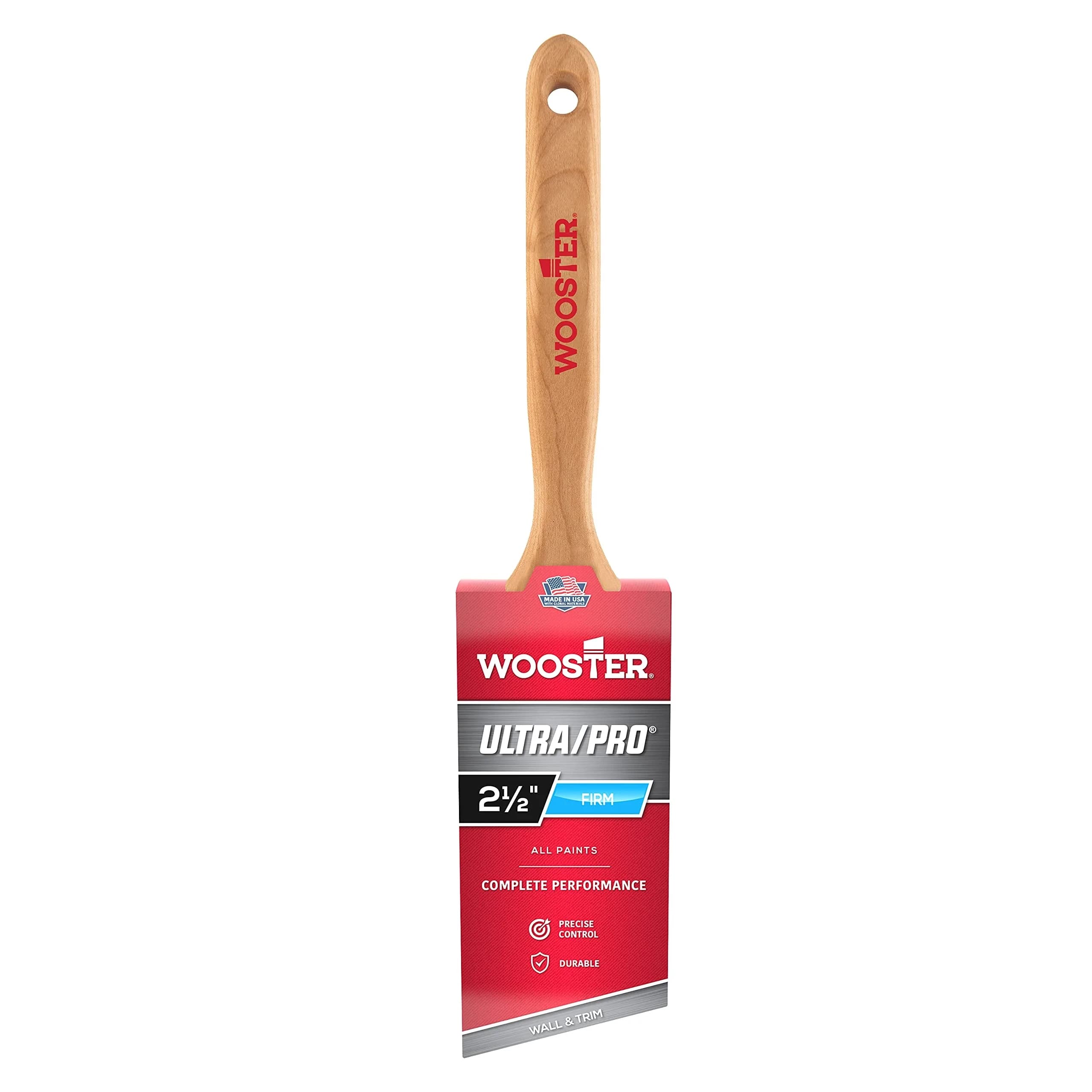 Wooster Brush 4174-21/2 ANG SASH Brush 2.5-Inch Paintbrush with 7-Inch Handle | Professional Grade for Medium-Weight Coatings - main product image