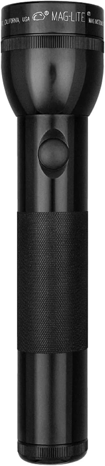 MagLite 2-Cell D Incandescent Flashlight – Water-Resistant, Adjustable Beam, High-Intensity Xenon Bulb – Black - main product image
