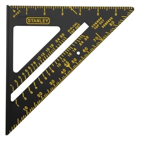 STANLEY Carpenter Square, Premium Quick Square Layout Tool, 7-Inch (17.8 cm / 8 in) | Accurate 90° & 45° Marking for Woodworking thumbnail 1