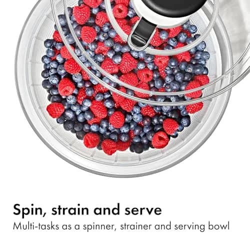 OXO Good Grips Salad Spinner 6.22 Qt | Fast Drying, Dishwasher Safe, Large Capacity thumbnail 6
