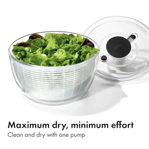 OXO Good Grips Salad Spinner 6.22 Qt | Fast Drying, Dishwasher Safe, Large Capacity thumbnail 3