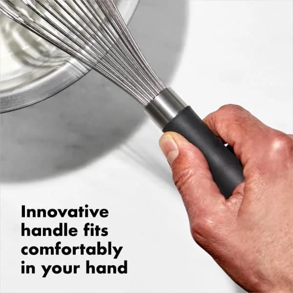 OXO Good Grips Balloon Kitchen Whisk - Stainless Steel, 28cm (11 Inch) | Ergonomic Handle for Vigorous Whipping thumbnail 7