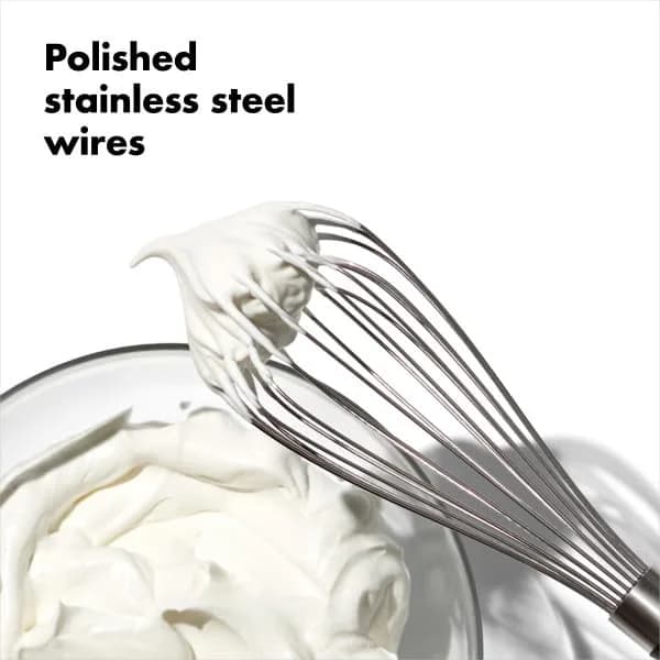 OXO Good Grips Balloon Kitchen Whisk - Stainless Steel, 28cm (11 Inch) | Ergonomic Handle for Vigorous Whipping thumbnail 9