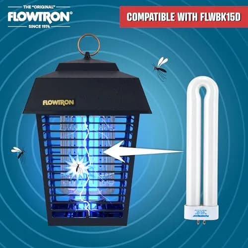 Flowtron BF-35 Replacement UV Bulb for BK-15D | 15W Tubular Frosted Glass UV Lamp thumbnail 3