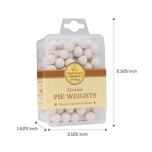 Mrs. Anderson's Baking Ceramic Pie Crust Weights, 135 Count (8 oz) | Blind Baking Tool for Even Crust Results thumbnail 3