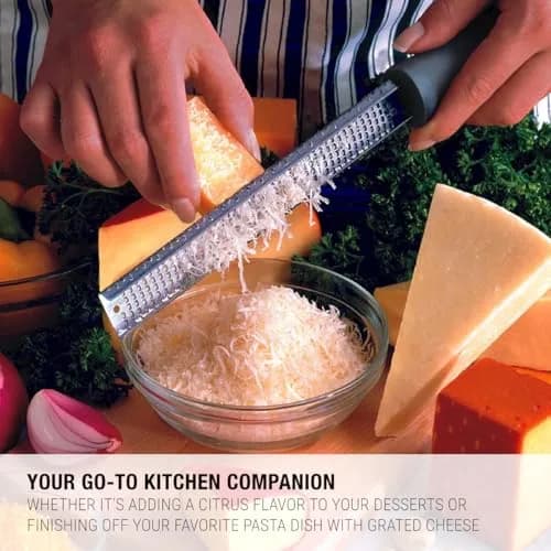 Microplane Classic Zester Grater, Black | Ultra Sharp Stainless Steel Blades thumbnail 6