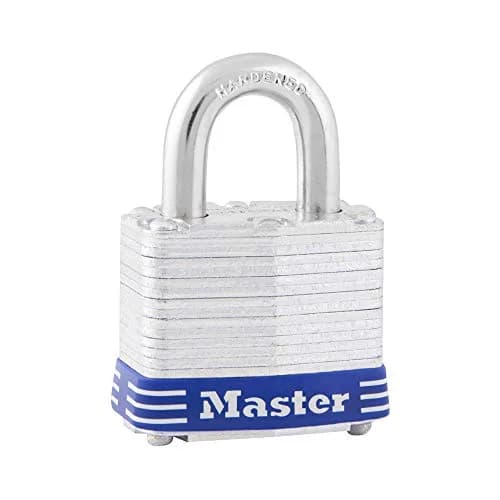 Master Lock 3D Laminated Padlock with Key, 40mm (1.57") Body, 19mm (0.75") Shackle, 1-Pack | Resettable Combination Lock for Gates & Fences thumbnail 1