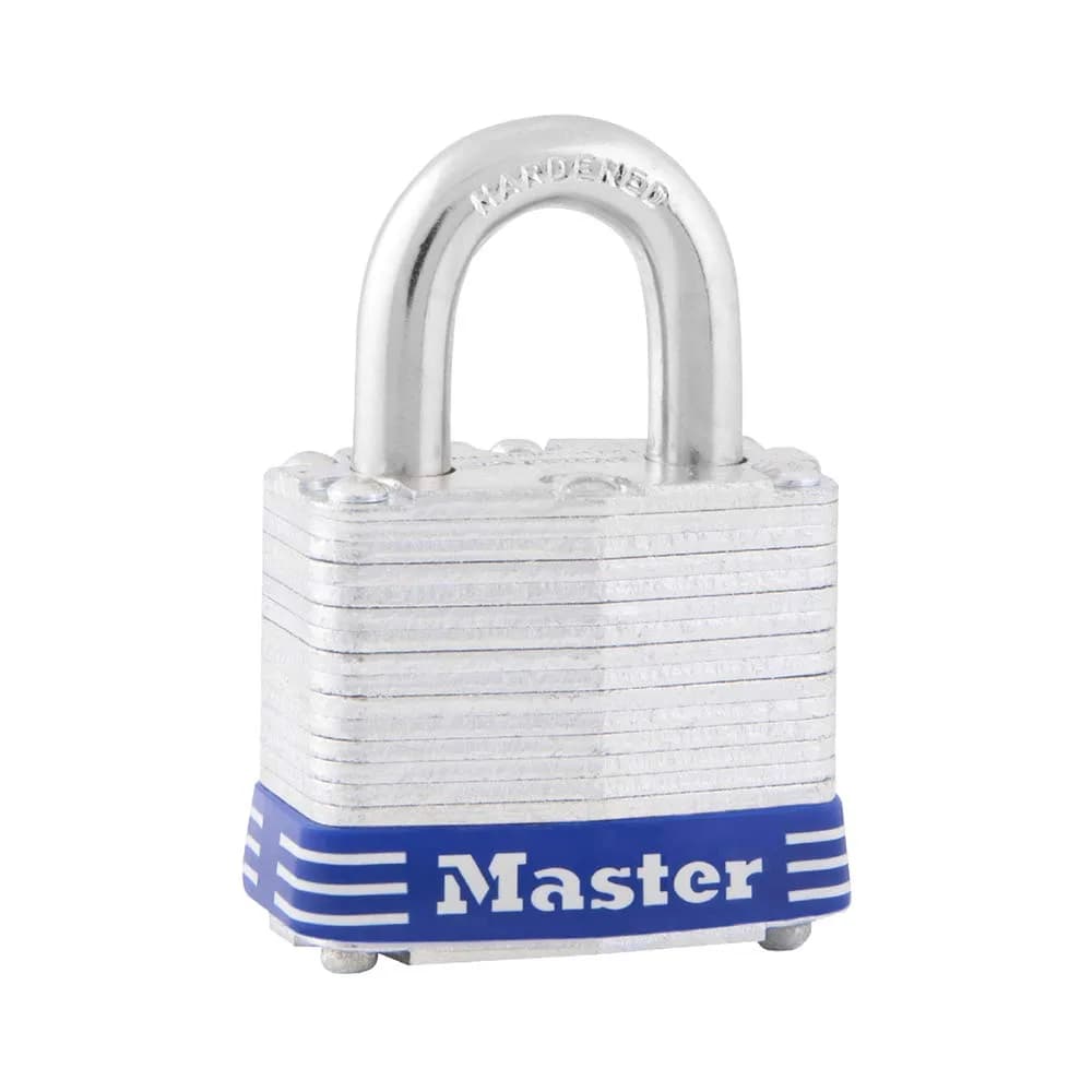 Master Lock 3D Laminated Padlock with Key, 40mm (1.57") Body, 19mm (0.75") Shackle, 1-Pack | Resettable Combination Lock for Gates & Fences