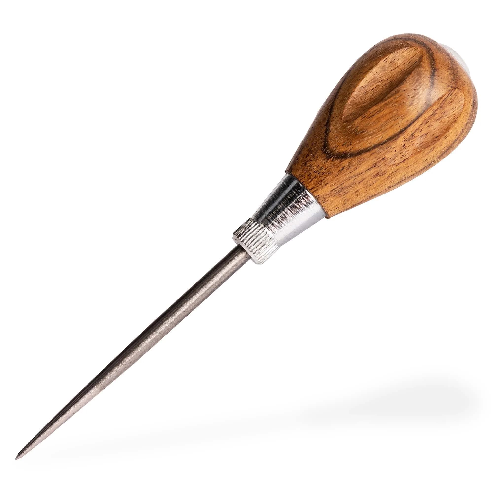 General Tools Scratch Awl Tool with Hardwood Handle, Alloy Steel Blade | Piercing Wood, Scribing, Layout Work - main product image