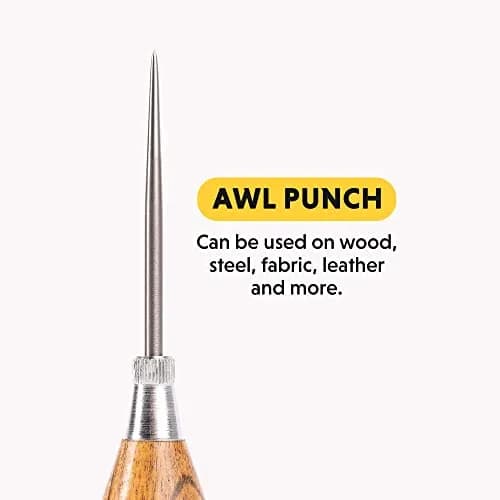 General Tools Scratch Awl Tool with Hardwood Handle, Alloy Steel Blade | Piercing Wood, Scribing, Layout Work thumbnail 6