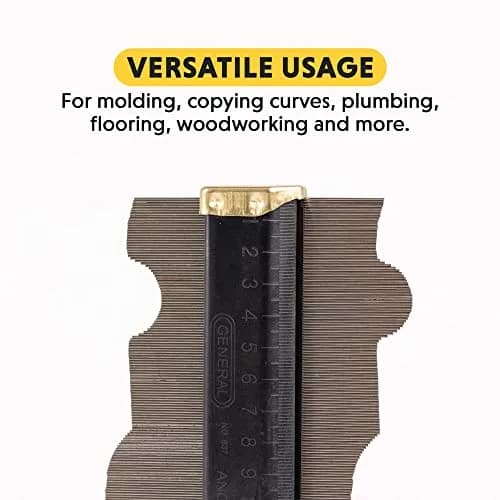 General Tools 837 Contour Gauge 6" (15.24 cm) | Instantly Copy Any Shape for Woodworking & Flooring thumbnail 5