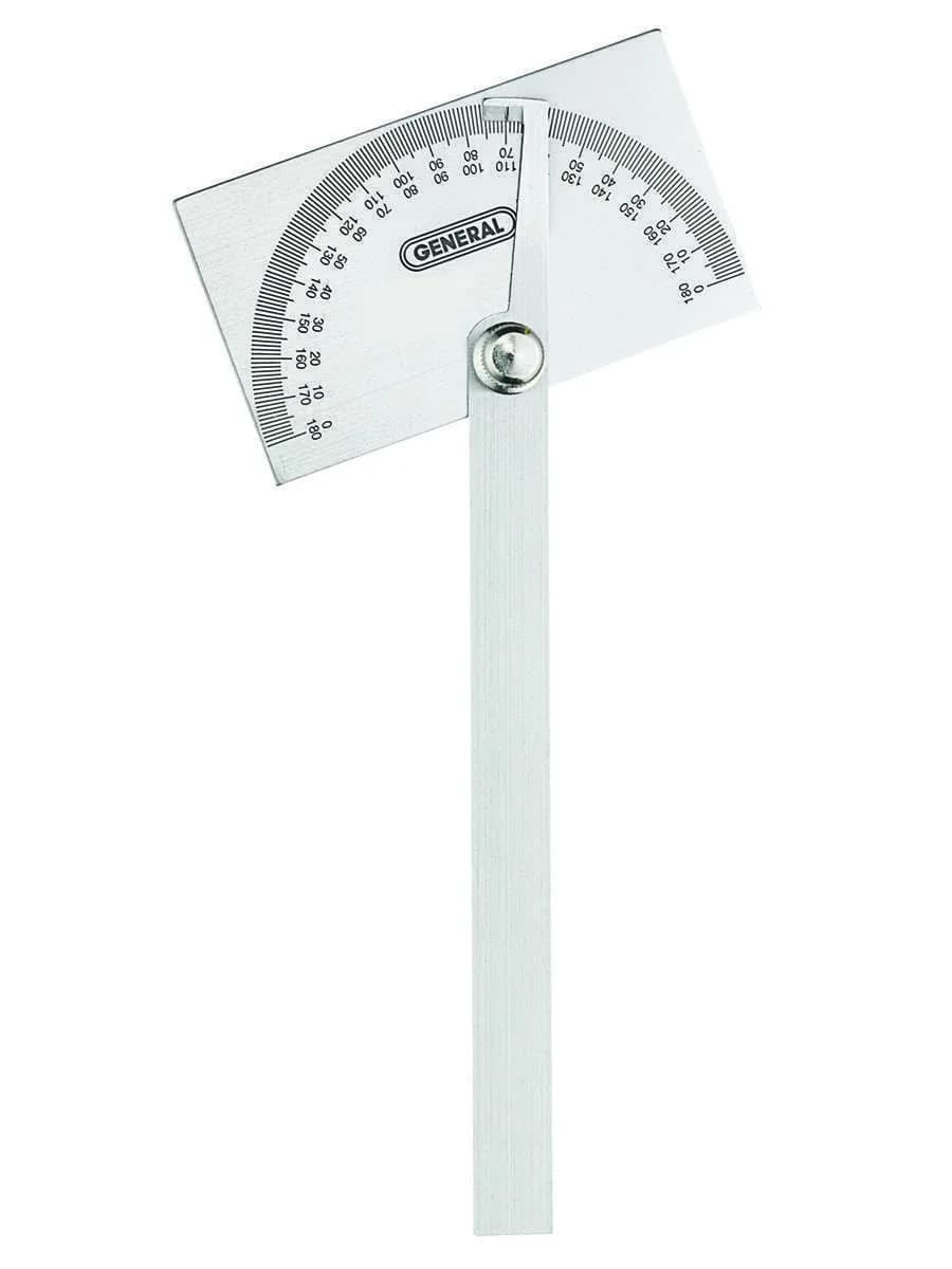 General Tools Square Head Protractor & Angle Finder 15.2 cm (6") | Precise Angle Measurement for Carpentry & Framing