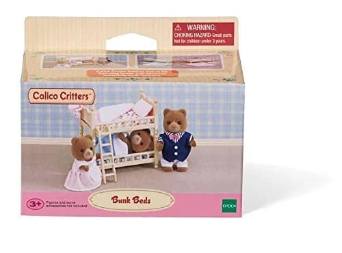 Calico Critters Stack & Play Beds Set - Dollhouse Furniture & Accessories | Bunk Beds for Critters, 8+ Pieces, 1:24 Scale thumbnail 3