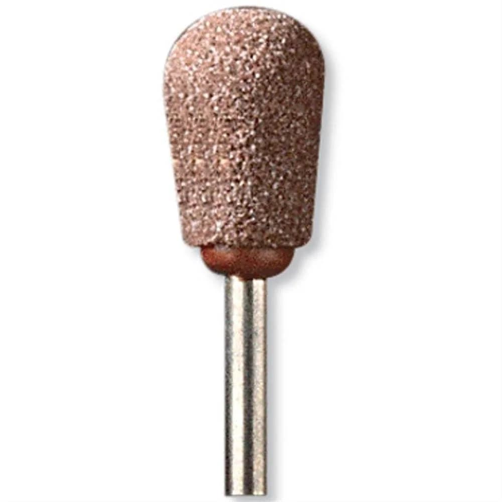 Dremel 941 Aluminum Oxide Grinding Stone 15.8mm (5/8") Shank 3.175mm (1/8") | For Metal, Stone, and Rust Grinding — Gray