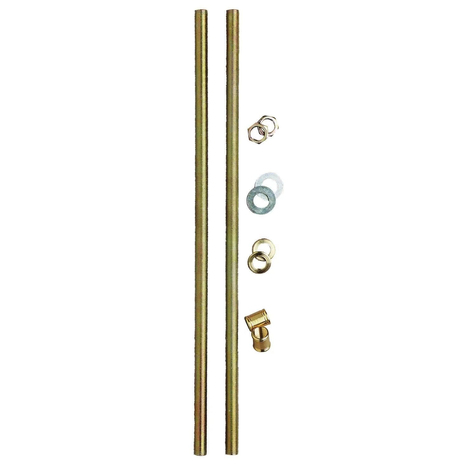 Westinghouse 70272 12" Lamp Pipe Kit | Zinc-Plated Steel, 1 Pack, Yellow - main product image