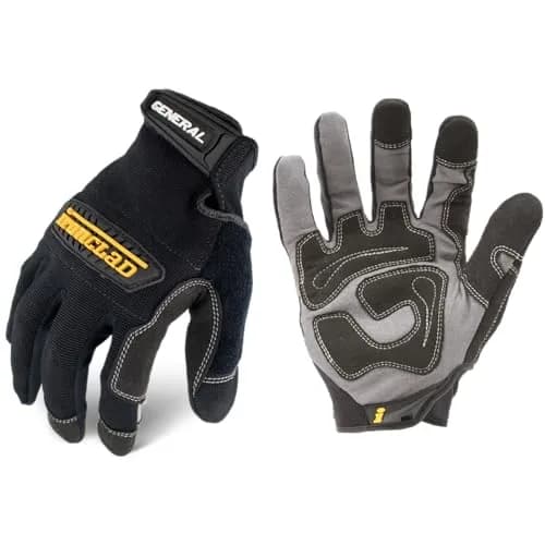 Ironclad General Utility Spandex Gloves, Black, X-Large (1 Pair) | ANSI Abrasion Level 3 Work Gloves thumbnail 1