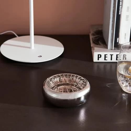 Alessi Spirale Ashtray 12cm (4.72in) | Designer Achille Castiglioni, Stainless Steel thumbnail 5