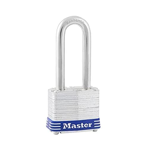 Master Lock 3DLH Laminated Steel Padlock with Key, 40mm Body, 51mm Shackle | Hardened Steel Shackle & 4-Pin Cylinder thumbnail 1