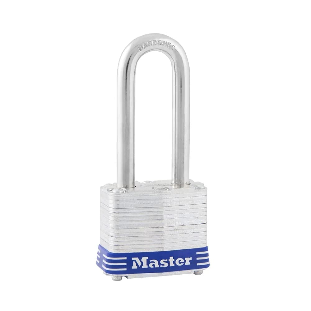 Master Lock 3DLH Laminated Steel Padlock with Key, 40mm Body, 51mm Shackle | Hardened Steel Shackle & 4-Pin Cylinder
