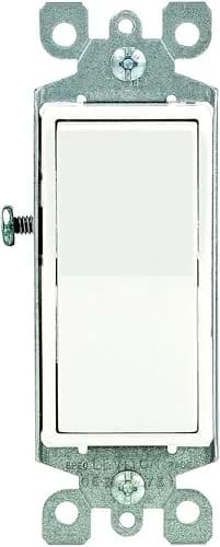 Leviton Decora Rocker Single-Pole AC Quiet Switch 15 Amp | Modern, Reliable, Grounded (70-120 chars) thumbnail 3