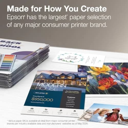 Epson Ultra Premium Presentation Paper Matte 8.5x11 Inches (50 Sheets) | Vivid Color Reproduction thumbnail 7
