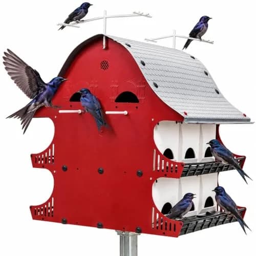 S&K Purple Martin House, 16-Room Birdhouse for Backyard Birding | Durable Polypropylene, Easy Assembly, 16 Compartments thumbnail 1