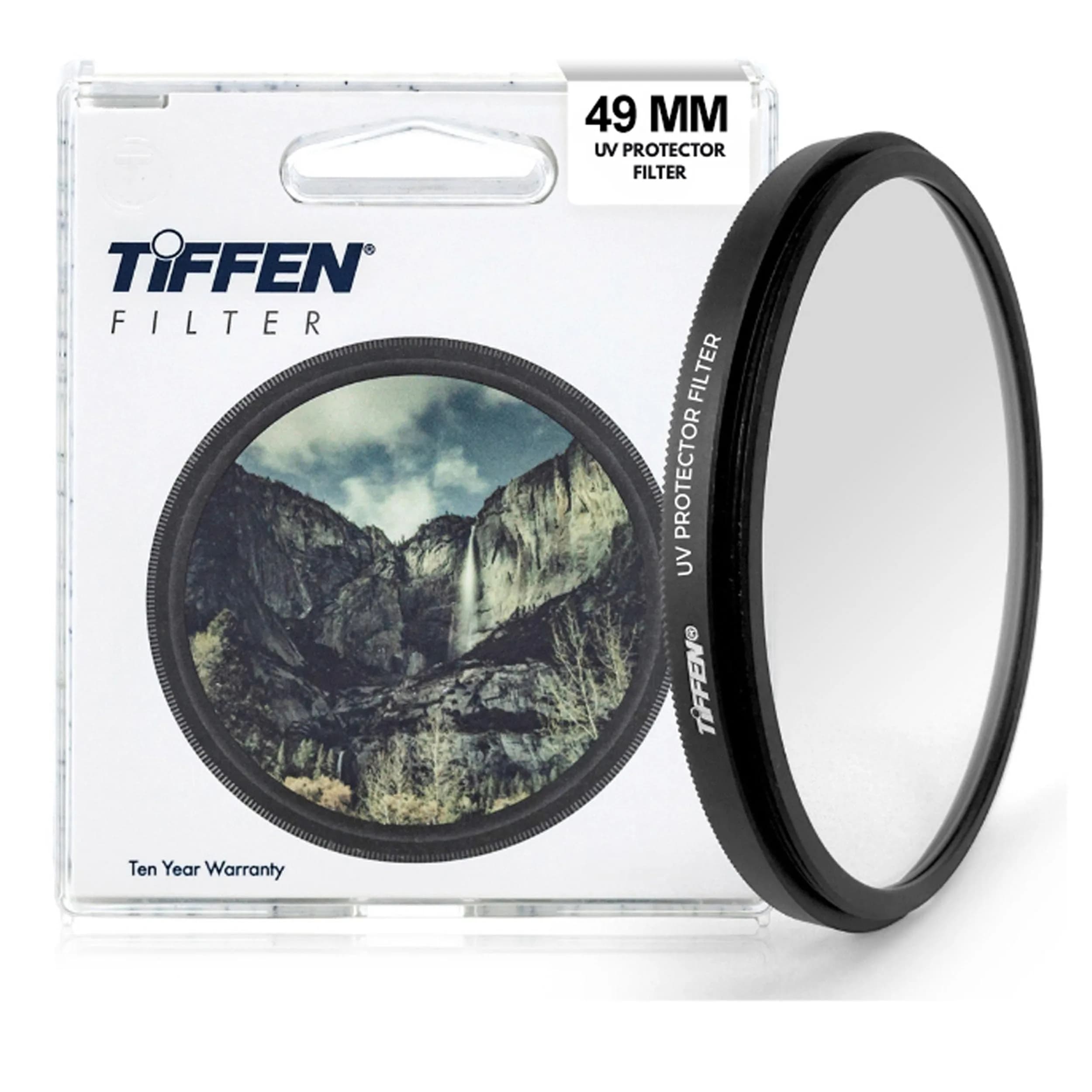 Tiffen 49mm UV Protector Filter 49mm Lens Filter | Protects Lens from Scratches, Dust, Moisture, and Impacts