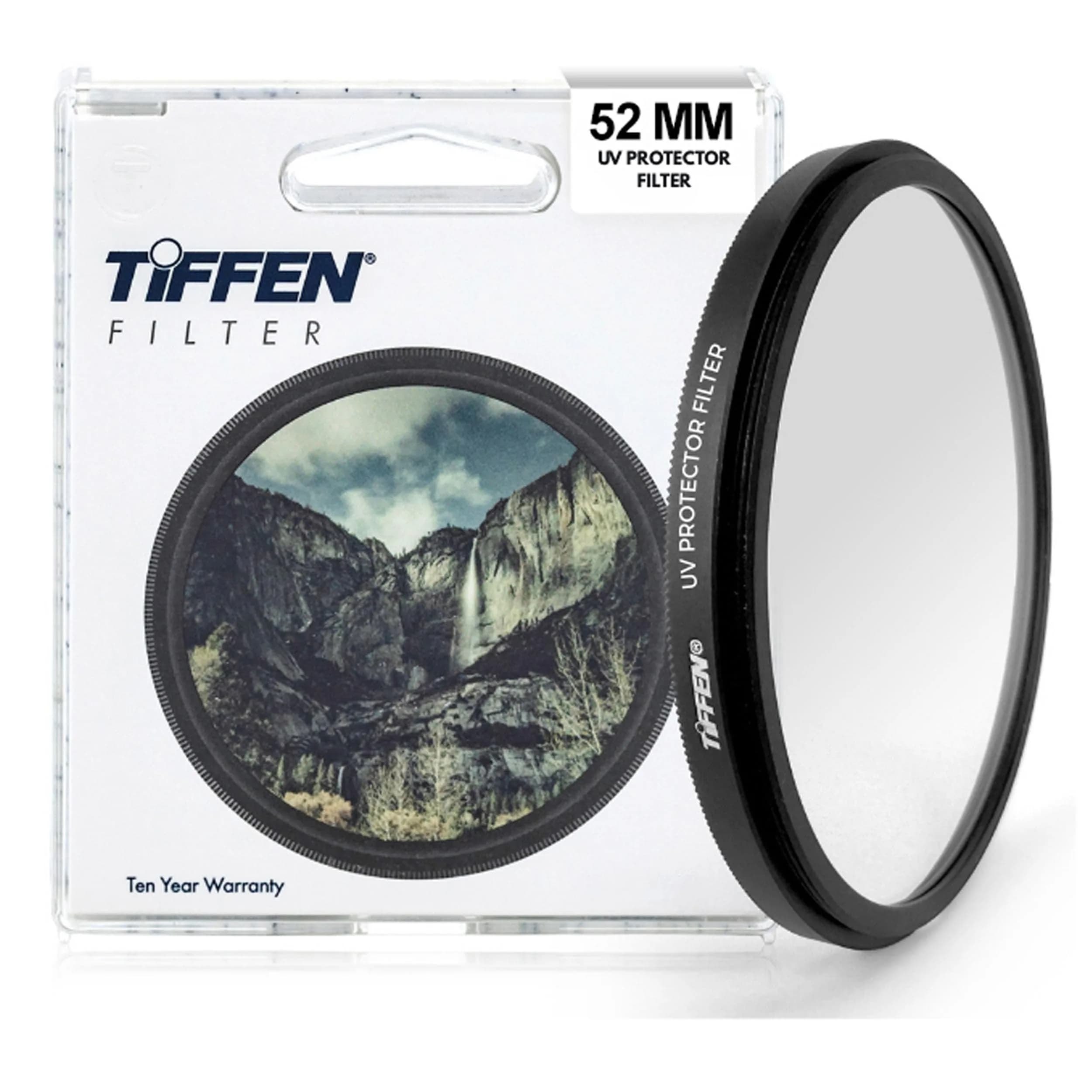 Tiffen 52mm UV Protector Filter with Premium Optical Glass | 52mm Lens Filter