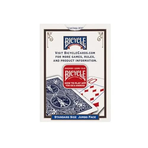 Bicycle Jumbo Index Poker Size Playing Cards (Colors May Vary) | Classic Jumbo Bicycle Rider Back thumbnail 2