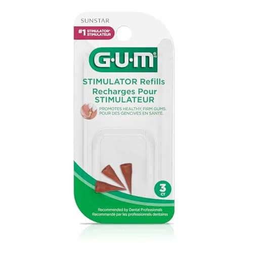 GUM Rubber Tip Stimulator Refills 3 Count (Pack of 1) | Massages Gums for Healthier Tissue thumbnail 4