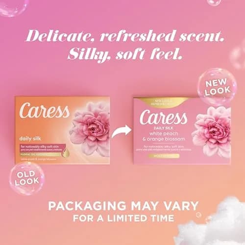 Caress Beauty Bar Soap for Women, Daily Silk with Silk Extract & Floral Oil, 3.75 oz, 2 Bath Bars | Silky, Moisturizing Body Soap thumbnail 6