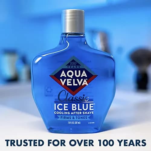 Aqua Velva Classic Ice Blue After Shave Lotion 207ml (7 Fl Oz) | Soothes, Cools, Refreshes Skin thumbnail 2