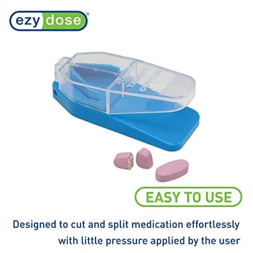 EZY DOSE Pill Cutter, Safely Cuts Pills, Vitamins & Tablets, Standard Size | Precise Cuts for Small & Large Pills thumbnail 2